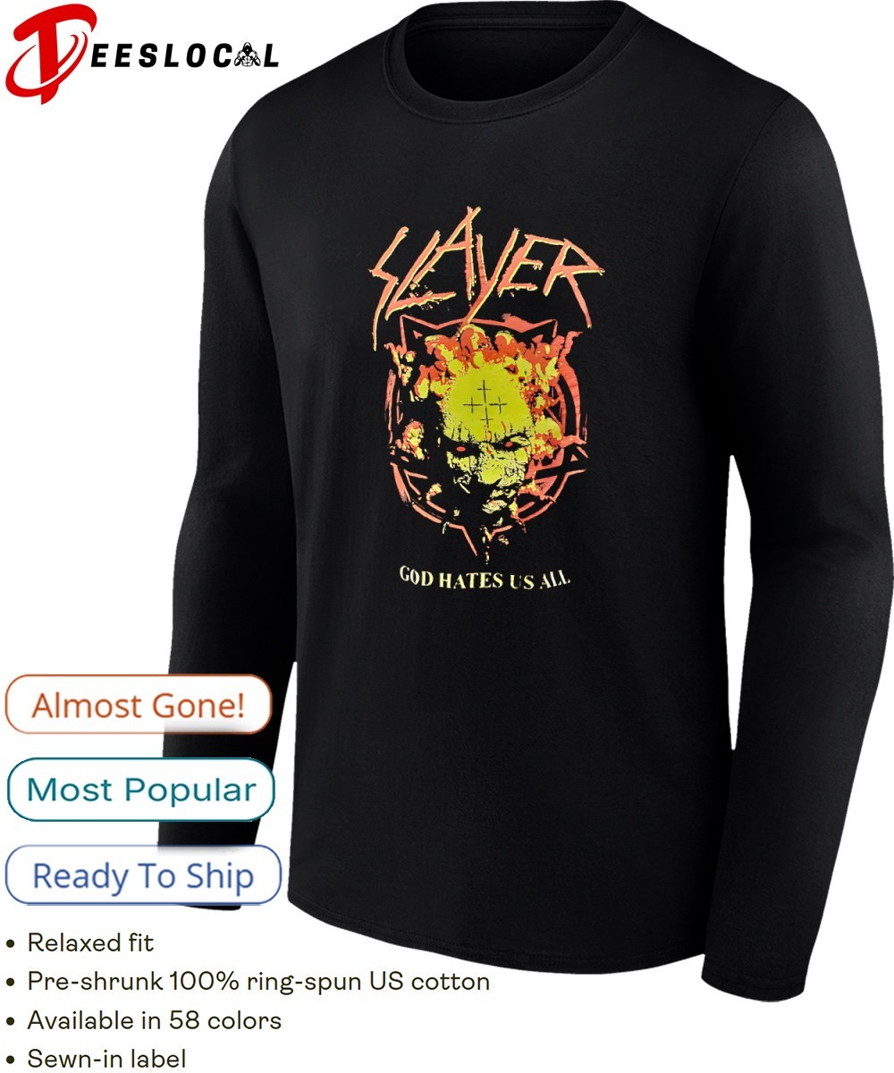 Slayer god hates us all shirt, hoodie, sweater, long sleeve and
