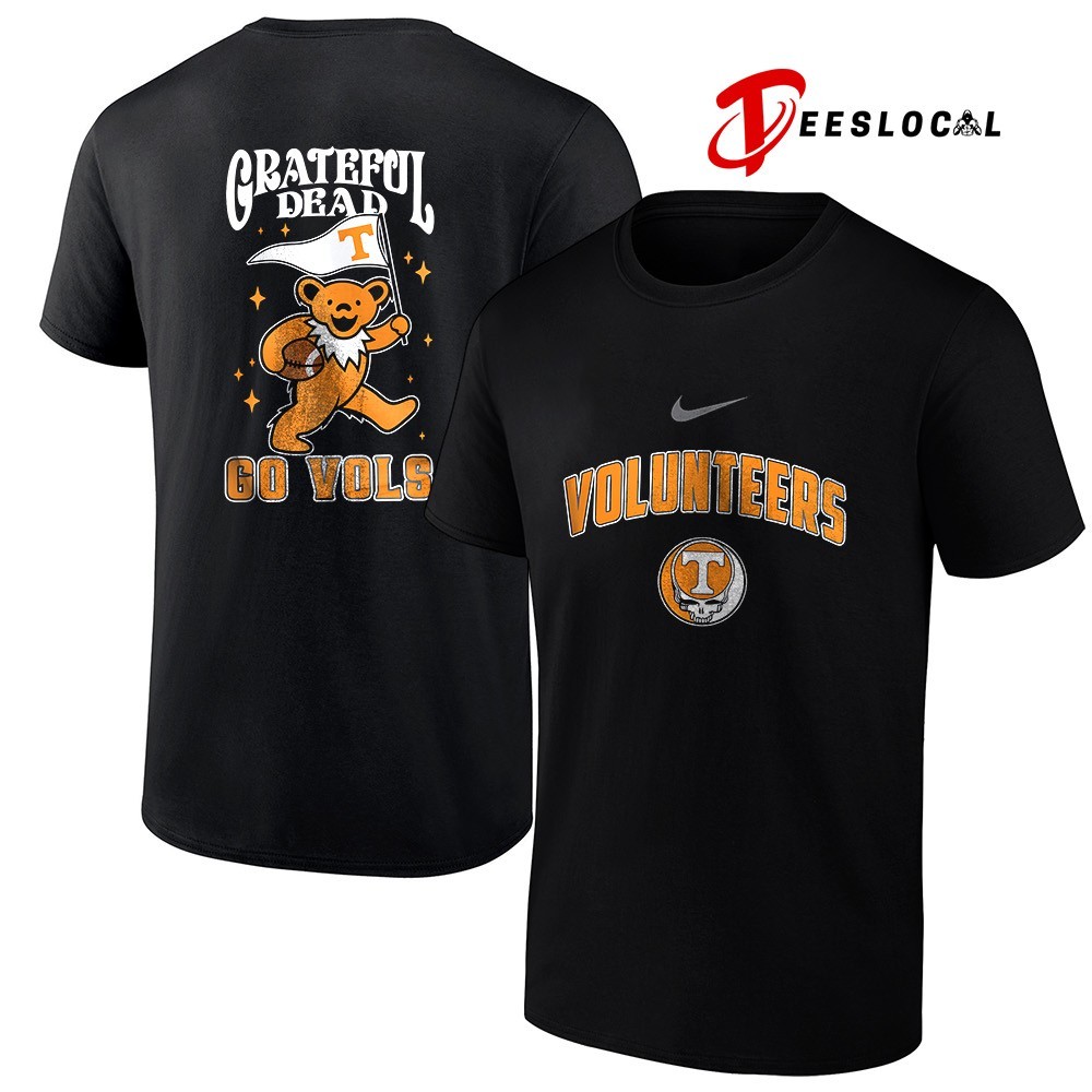 Tennessee Volunteers x Grateful Dead go Vols mascot flag shirt