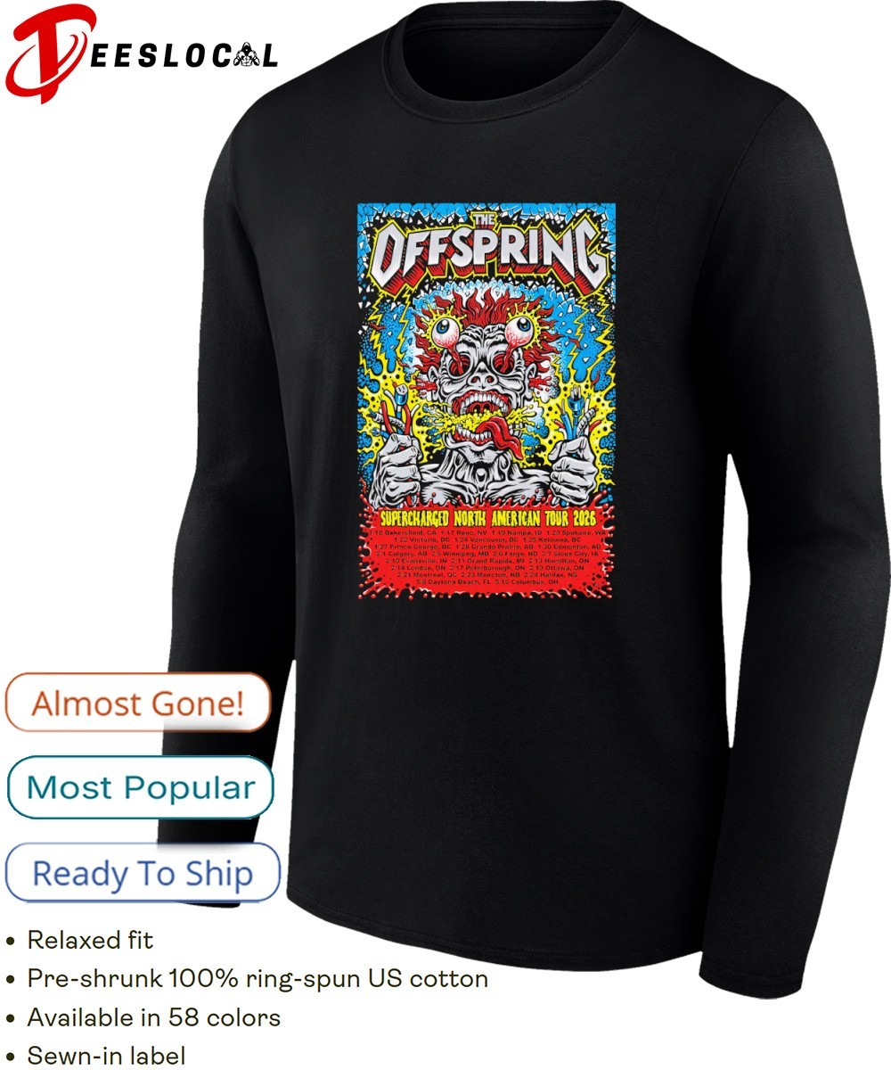 The Offspring 2026 Supercharged North American Tour shirt, hoodie