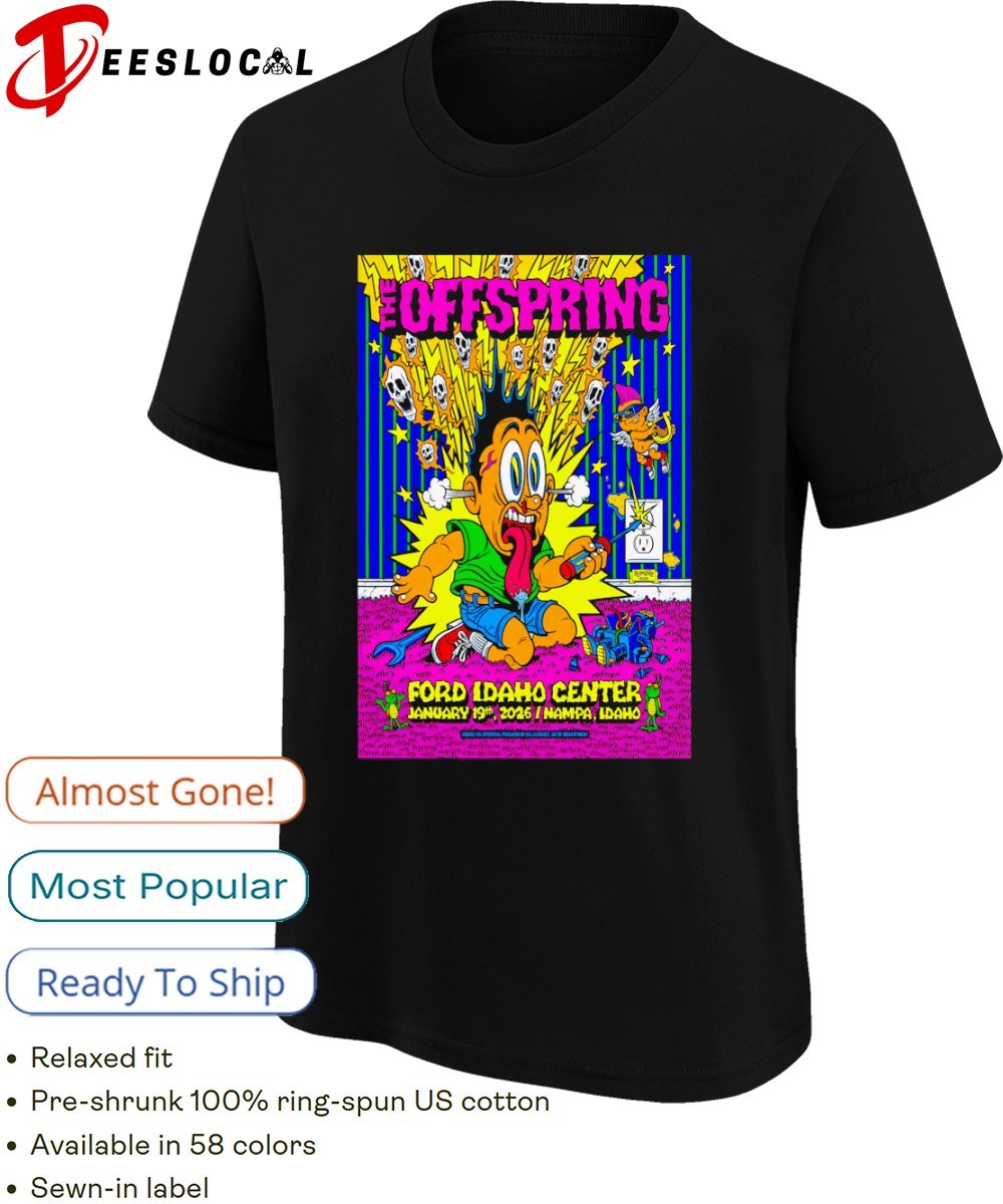 The Offspring Jan 19 2026 Nampa ID Tour Poster shirt, hoodie