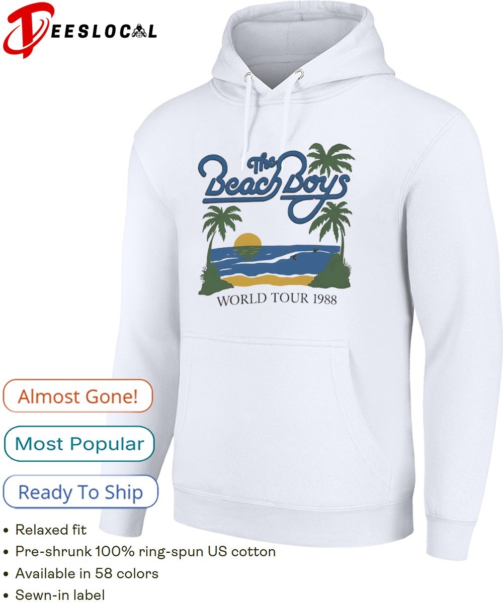 BVT ビーチバレー　トップス The beach boys world tour 1988 shirt, hoodie, sweater, long sleeve