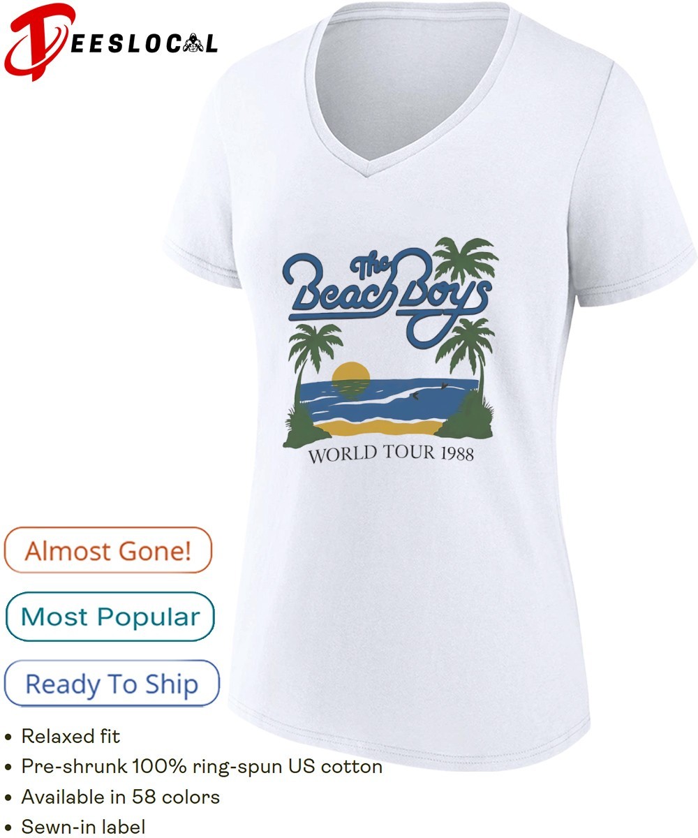BVT ビーチバレー　トップス The beach boys world tour 1988 shirt, hoodie, sweater, long sleeve