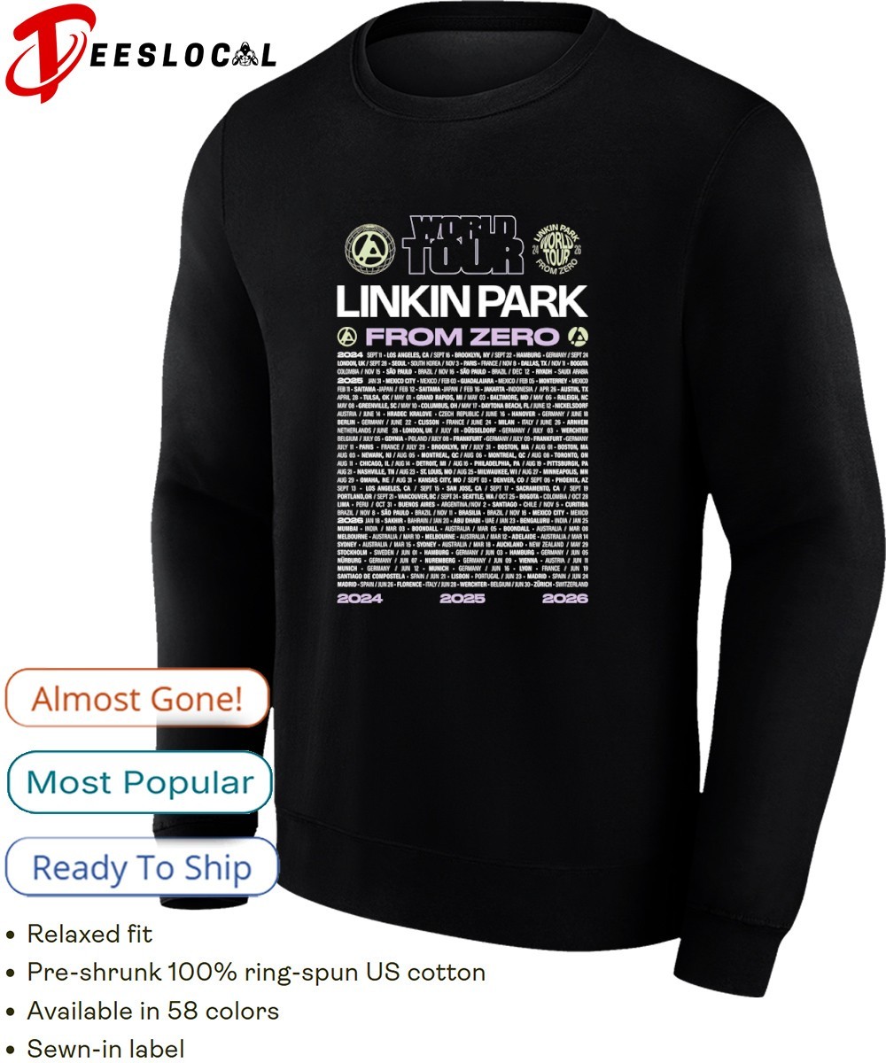 World tour Linkin Park from zero 2024 2025 2026 shirt, hoodie