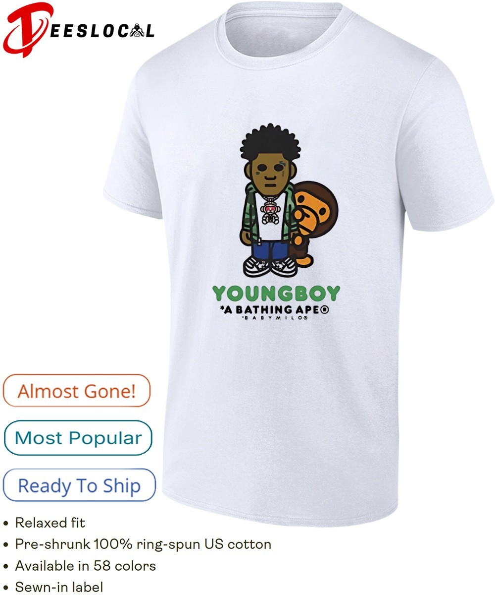 YoungBoy Never Broke Again A Bathing Ape baby milo shirt, hoodie