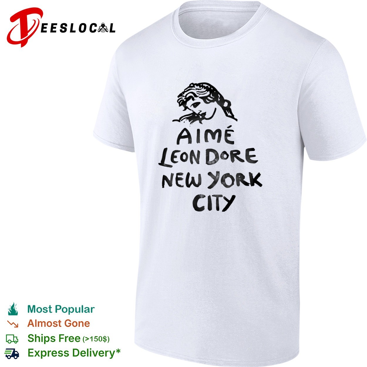 Aime Leon Dore New York City portrait shirt, hoodie, sweater, long
