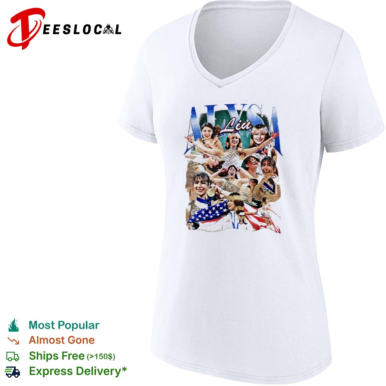 Alysa Liu Bootleg Figure Skating Champion Retro Vintage 90s shirt