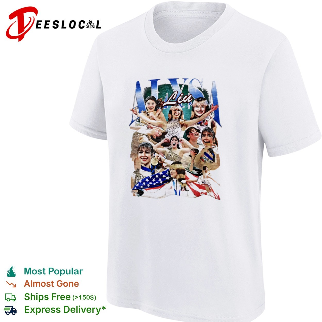 Alysa Liu Bootleg Figure Skating Champion Retro Vintage 90s shirt