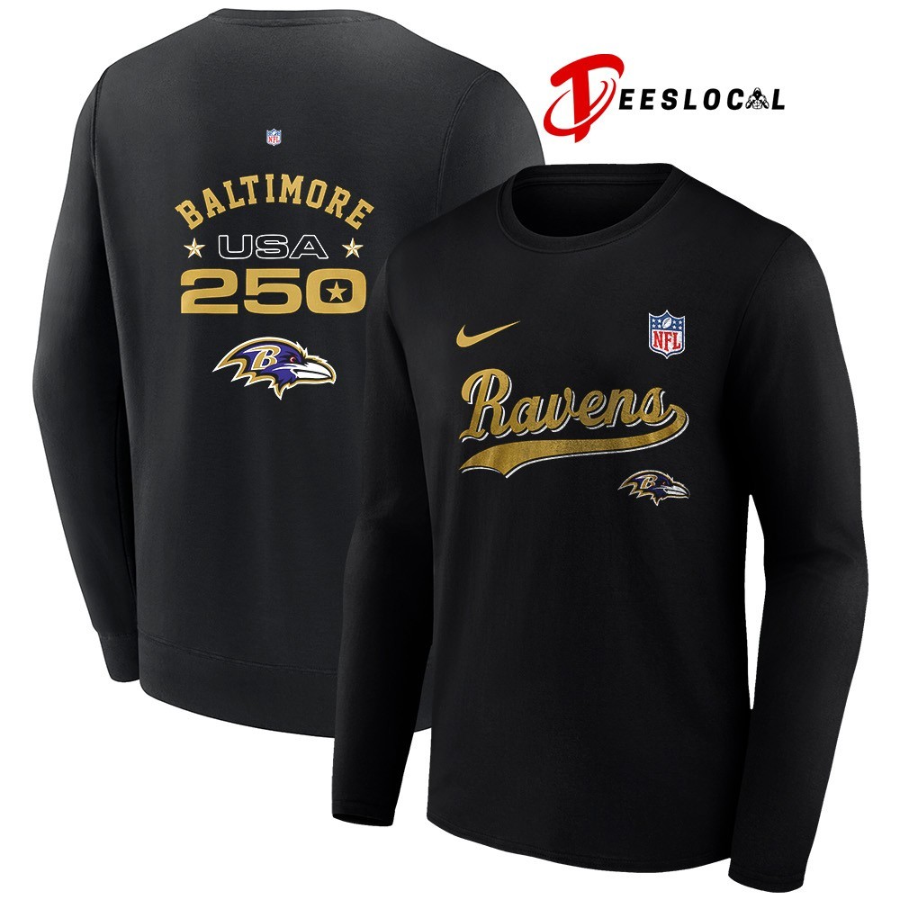 Baltimore Ravens x 250th USA shirt, hoodie, sweater, long sleeve