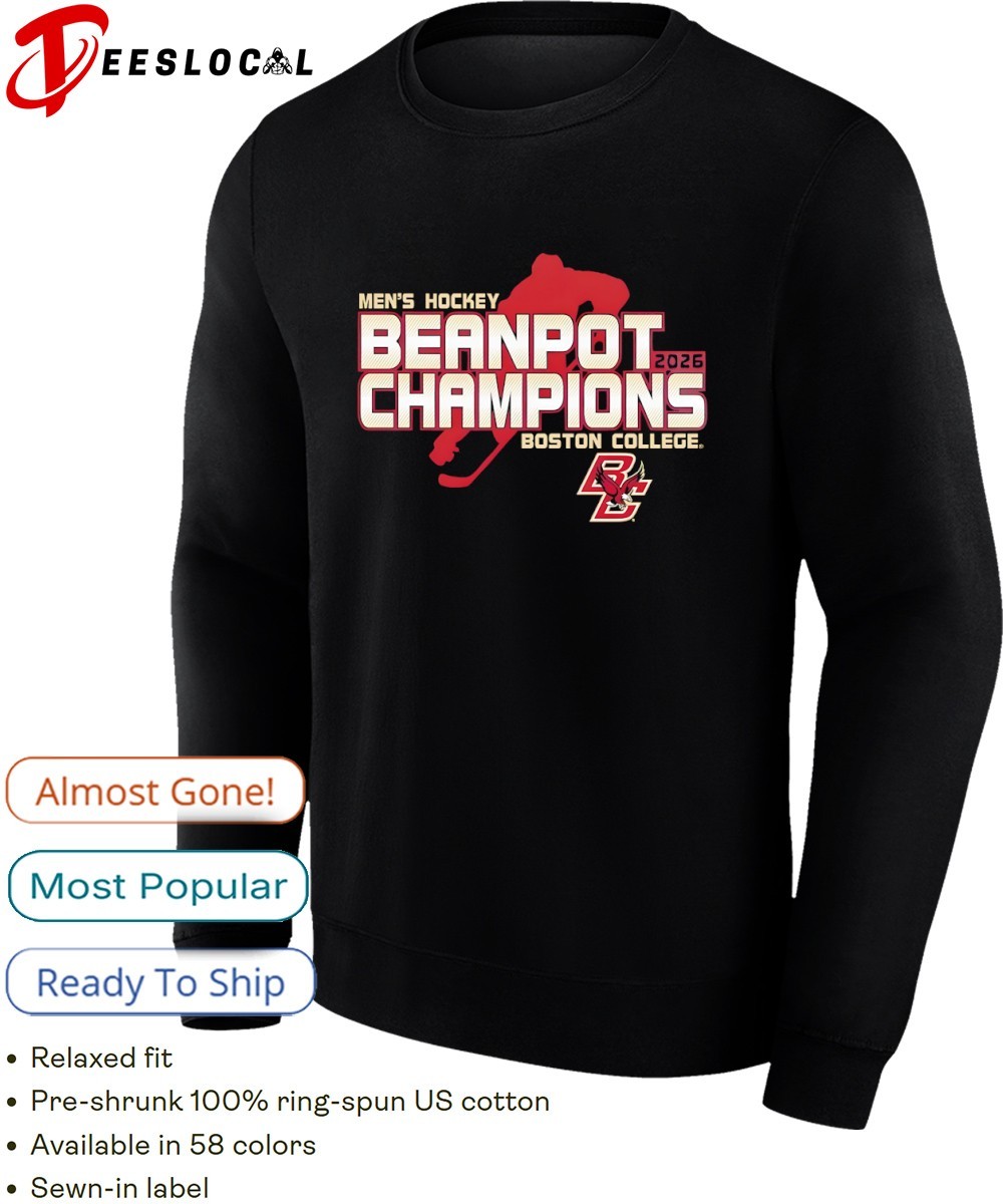Boston College Eagles Men's Hockey 2026 Beanpot Champions Locker
