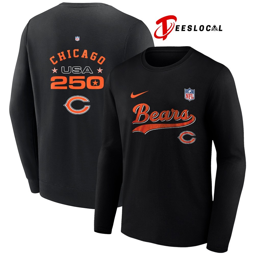 Chicago Bears x 250th USA shirt, hoodie, sweater, long sleeve and