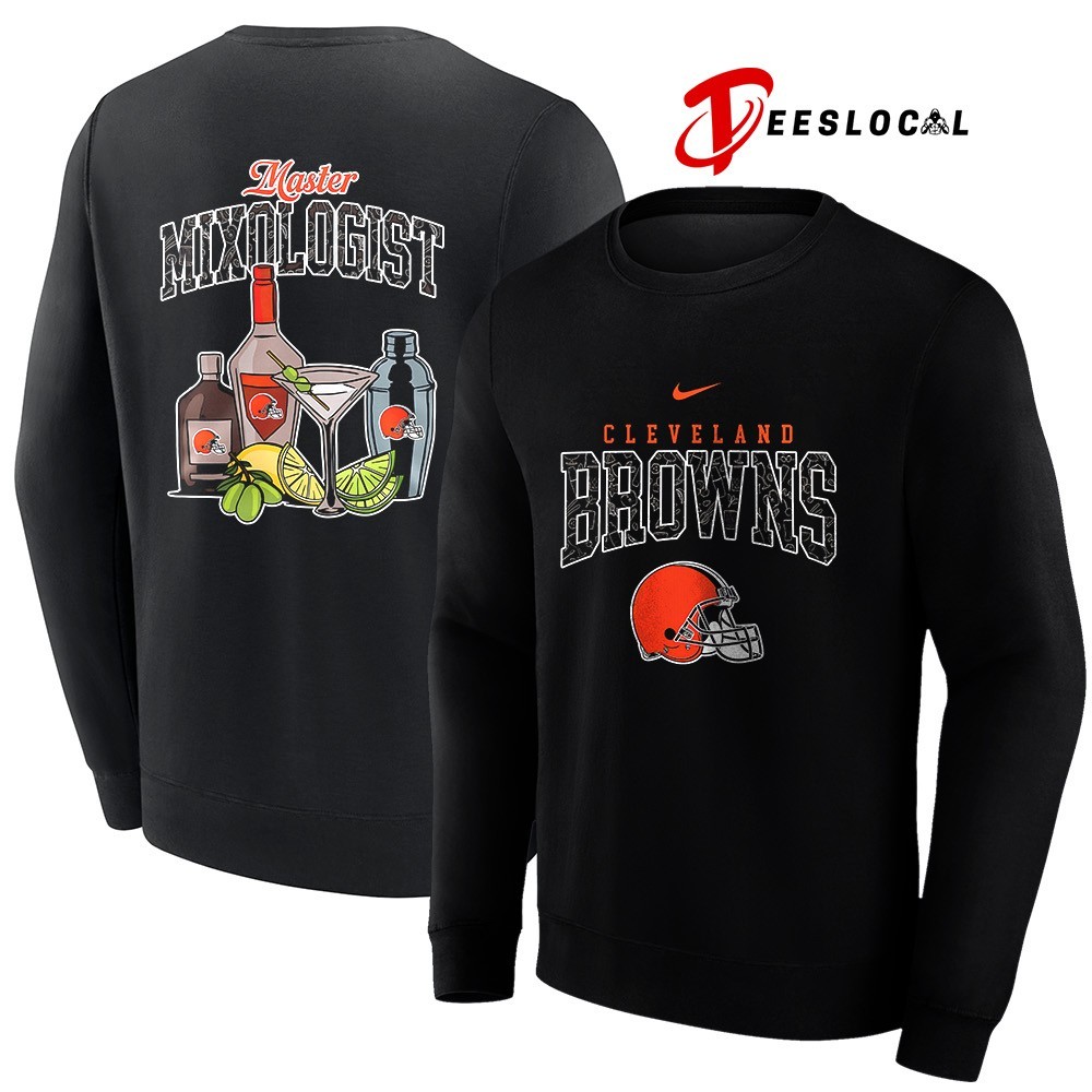 Cleveland Browns x master mixologist shirt, hoodie, sweater, long
