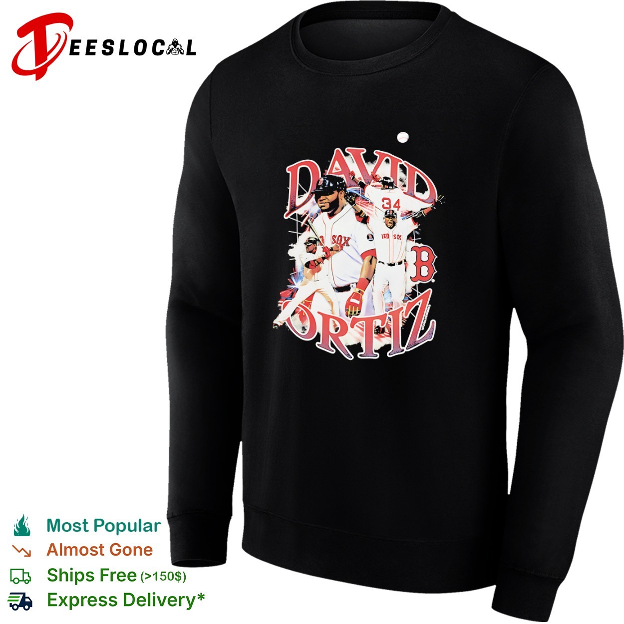 David Ortiz Boston Red Sox baseball graphic shirt, hoodie, sweater