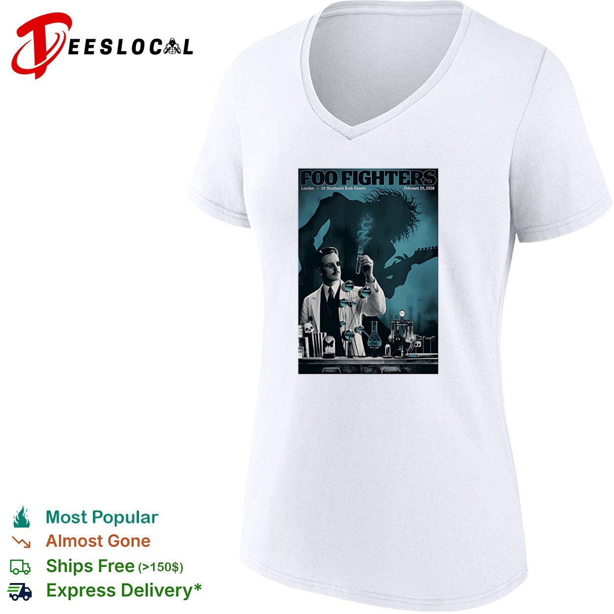 Foo Fighters London UK February 25 2026 shirt, hoodie, sweater