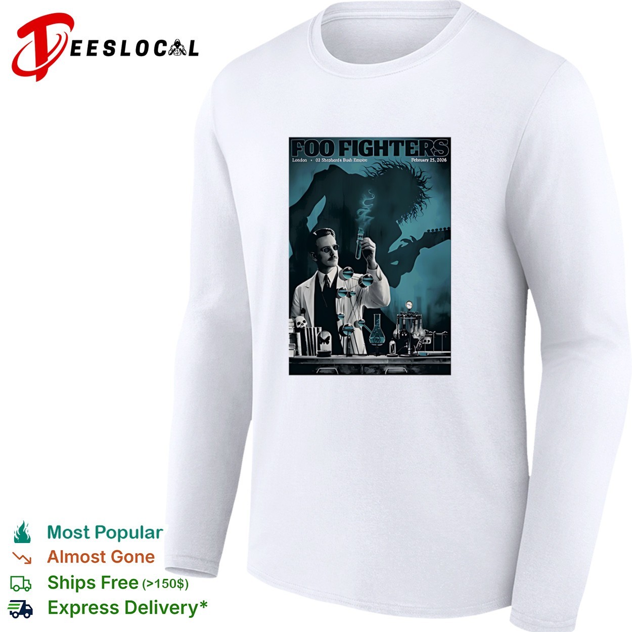 Foo Fighters London UK February 25 2026 shirt, hoodie, sweater