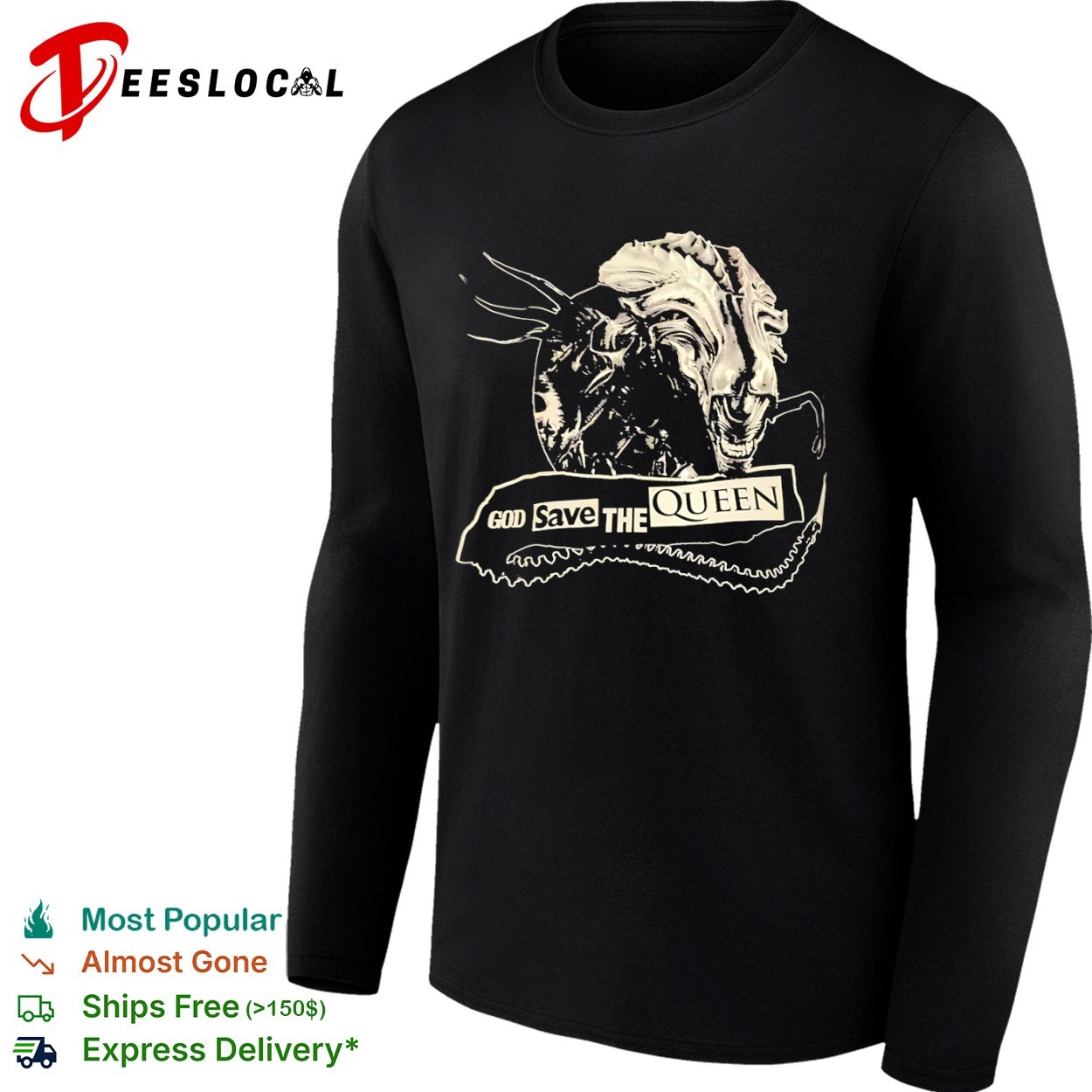 God Save The Alien Queen shirt, hoodie, sweater, long sleeve and