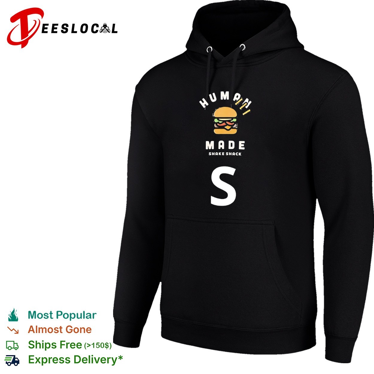 Human Made x Shake Shack hamburger shirt, hoodie, sweater, long