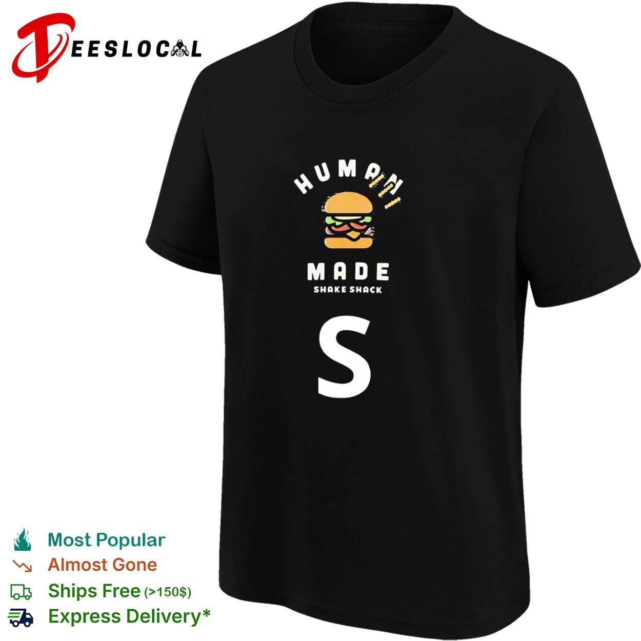 Human Made x Shake Shack hamburger shirt, hoodie, sweater, long