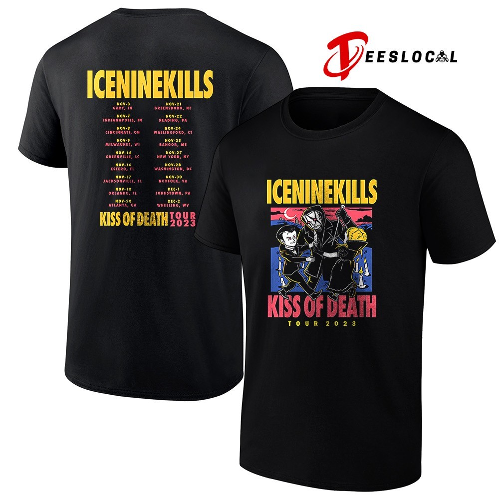 Ice Nine Kills kiss of Death tour 2023 dates schedule art shirt