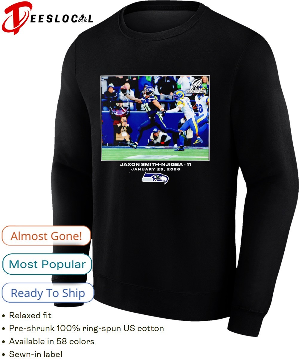 Jaxon Smith-Njigba Seattle Seahawks football photo NFL 2026 shirt