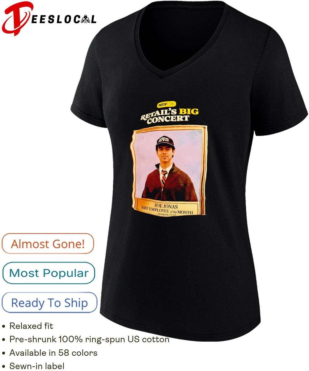 Joe Jonas NRF Employee of the Month retail's big concert shirt