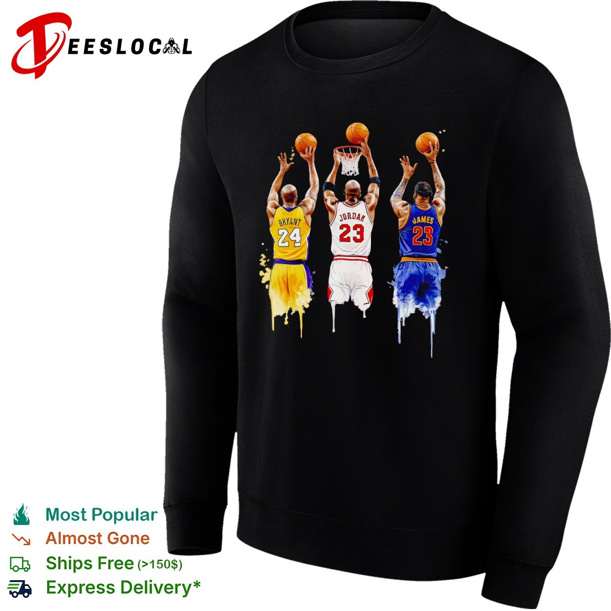 kobe jordan lebron sweatshirt
