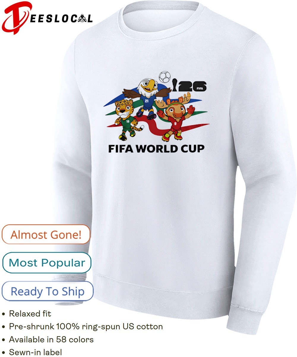 Maple Canada Zayu Mexico Clutch USA mascot FIFA World Cup shirt