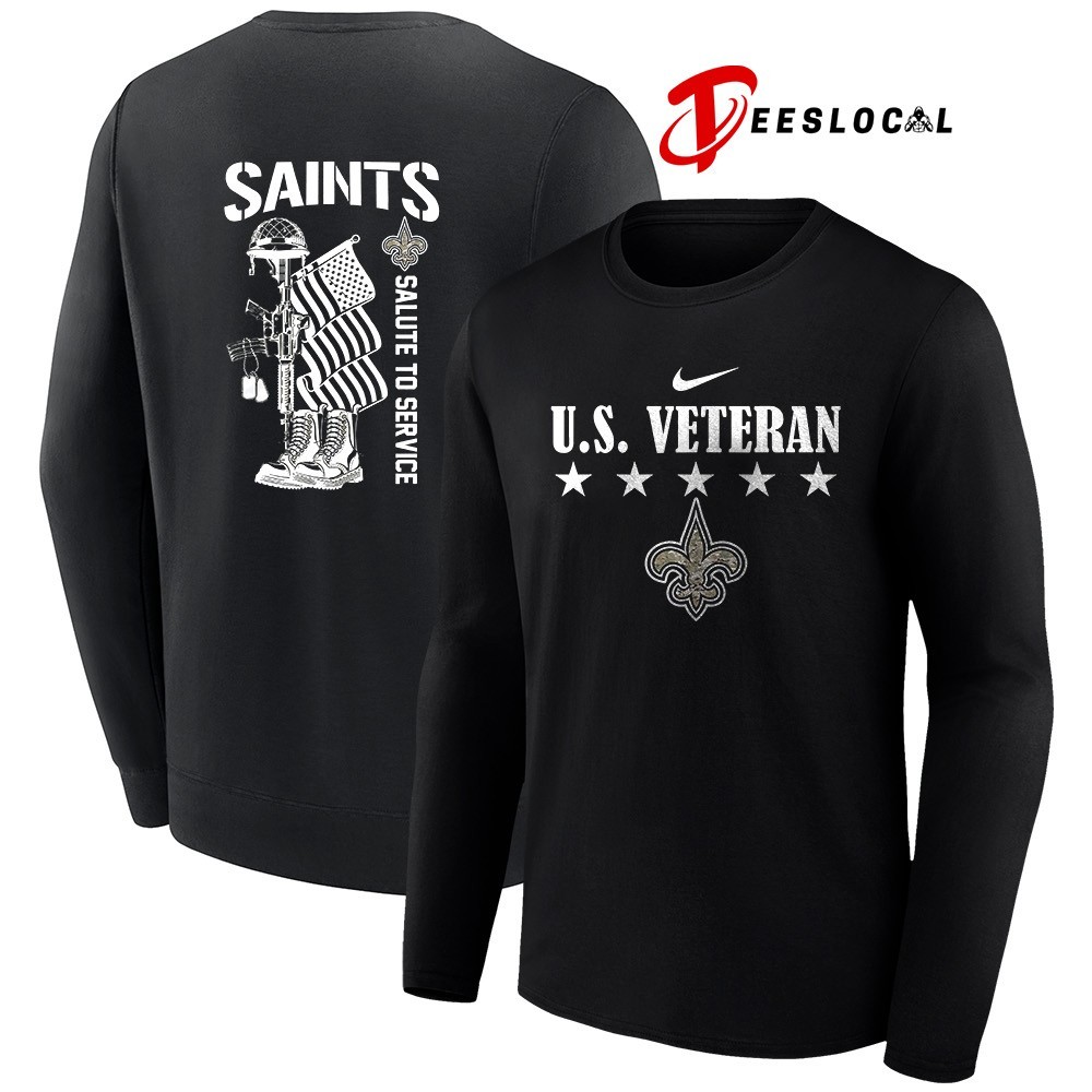 saints salute to service long sleeve