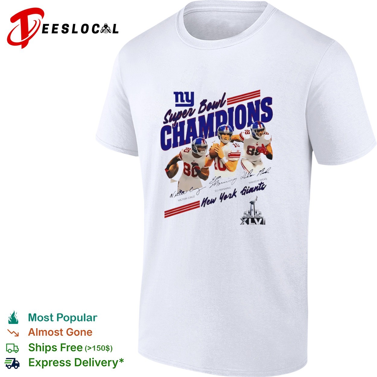 New York Giants Super Bowl XLVI Champions shirt, hoodie, sweater