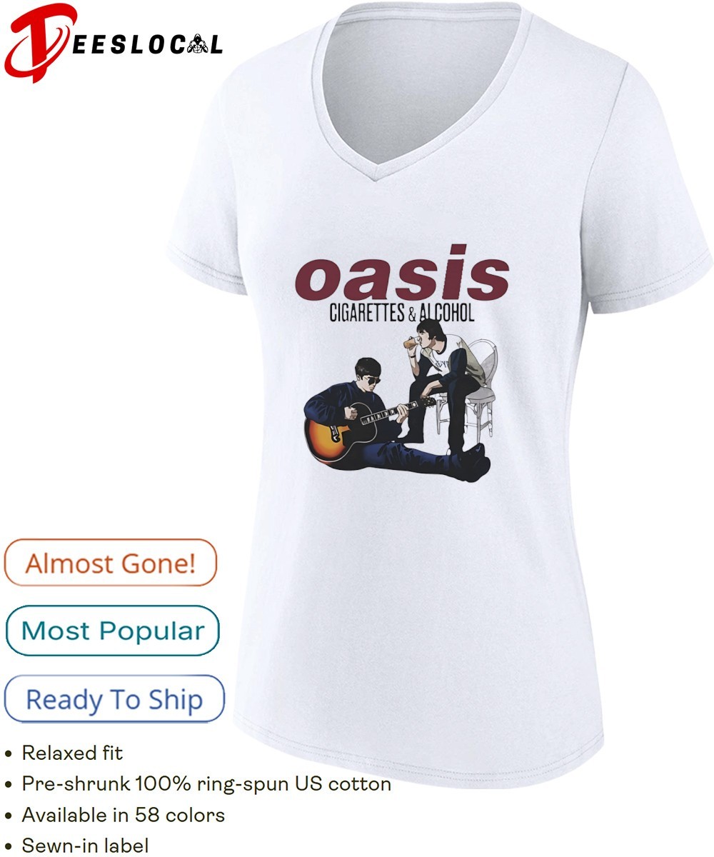 Oasis Cigarettes and Alcohol Illustration shirt, hoodie, sweater
