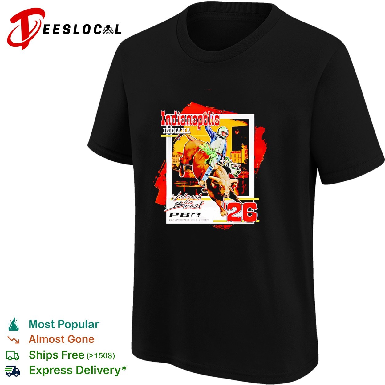 Pbr 2026 Unleash The Beast Indianapolis City shirt, hoodie