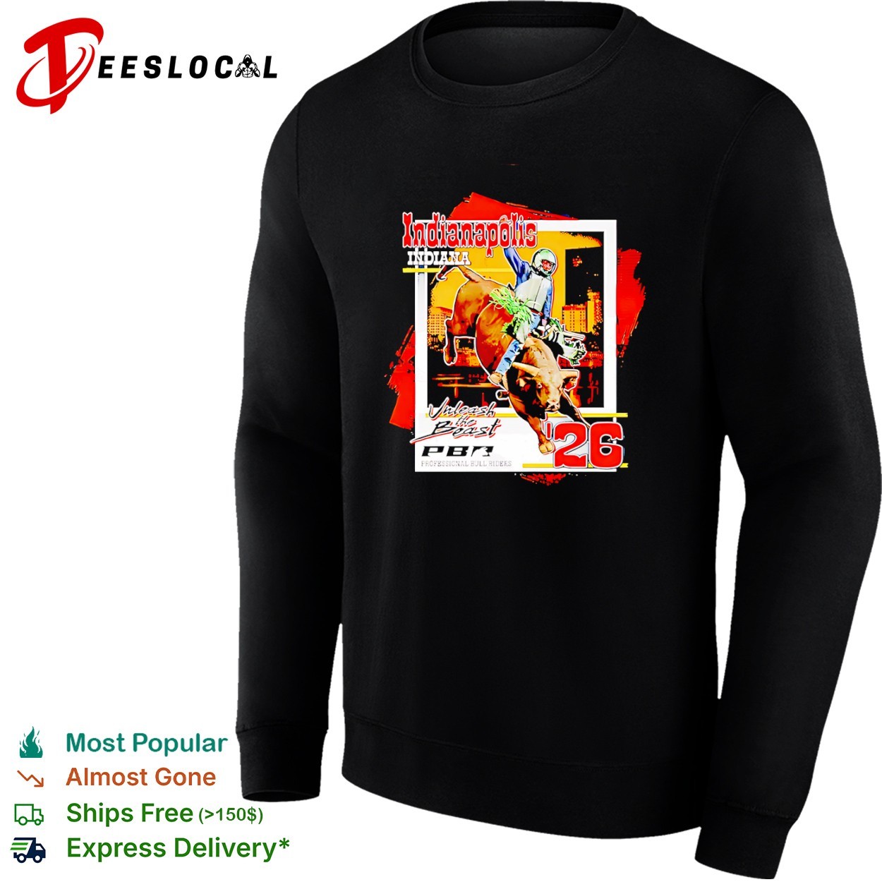 Pbr 2026 Unleash The Beast Indianapolis City shirt, hoodie