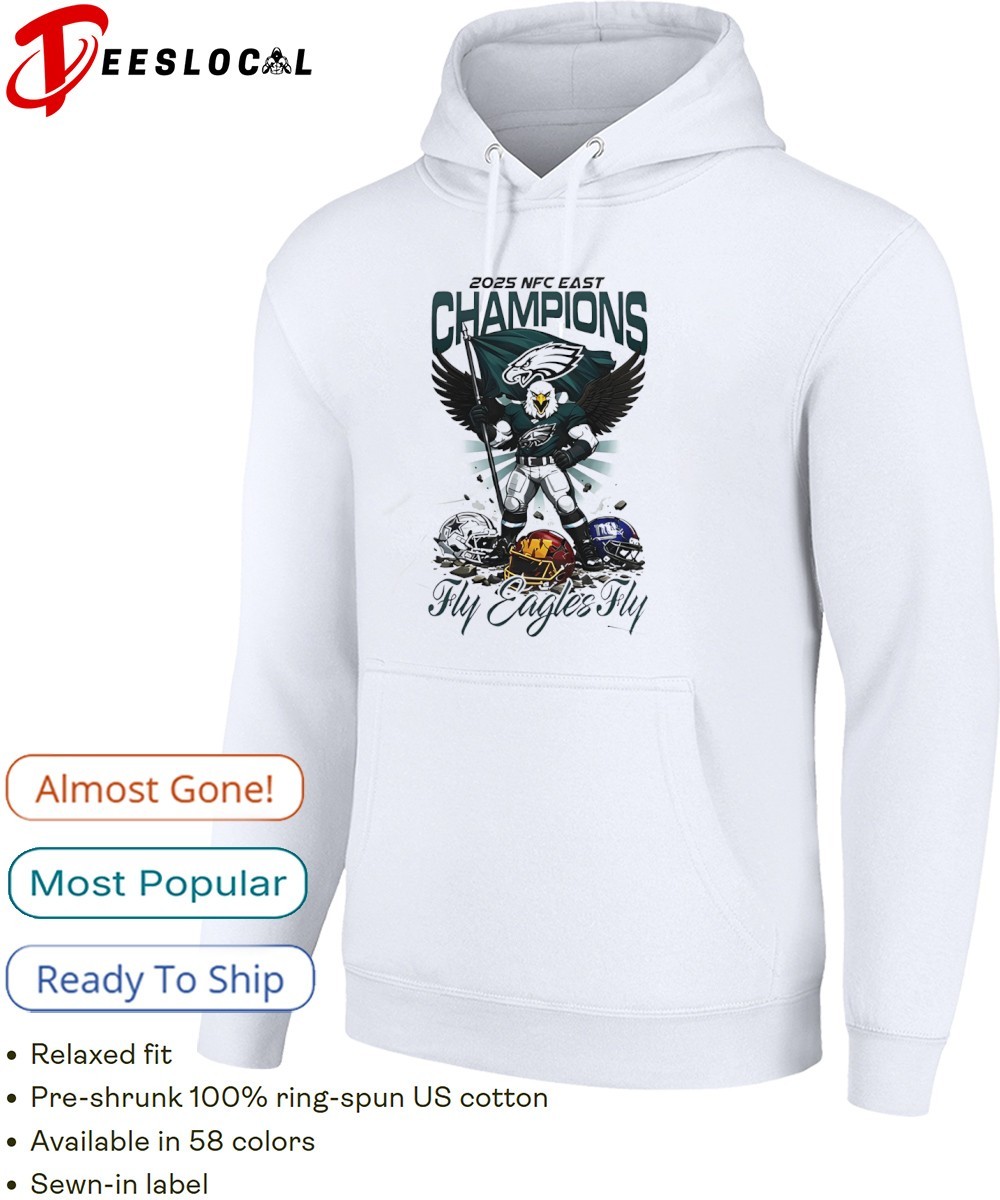 Philadelphia Eagles 2025 NFC East Champions Fly Eagle Fly shirt