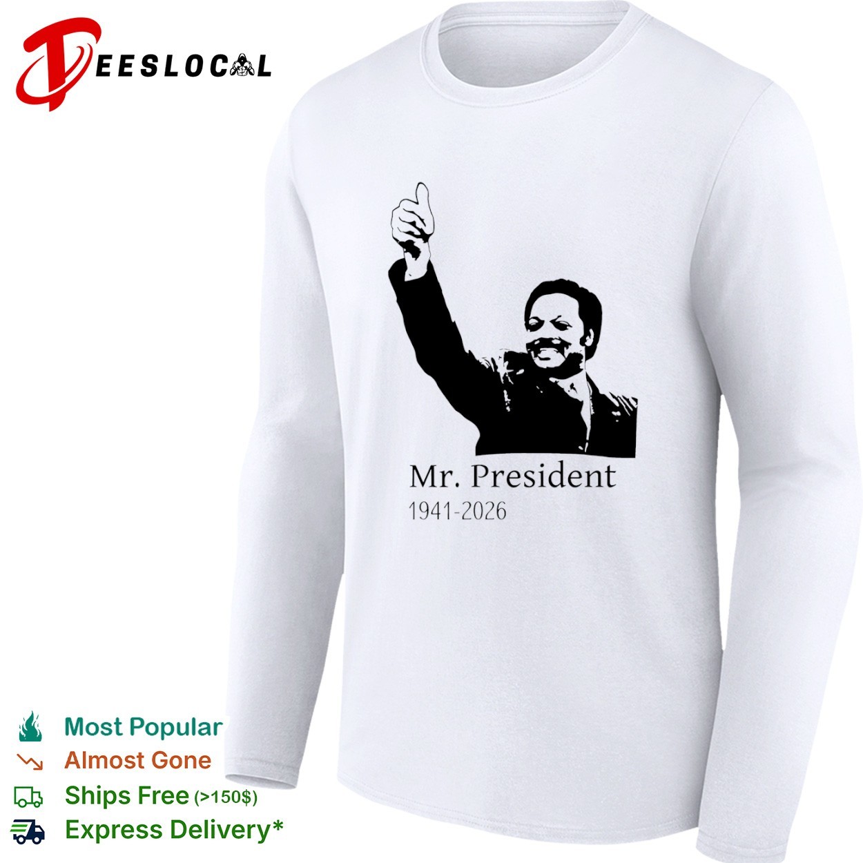 RIP Jesse Jackson Mr. President portrait Memorial 1941-2026 shirt