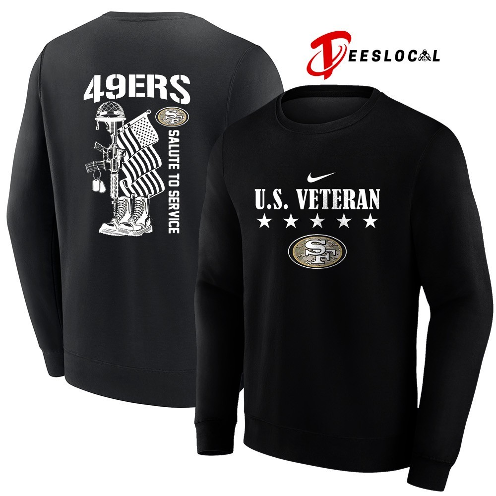 49ers salute to service long sleeve shirt