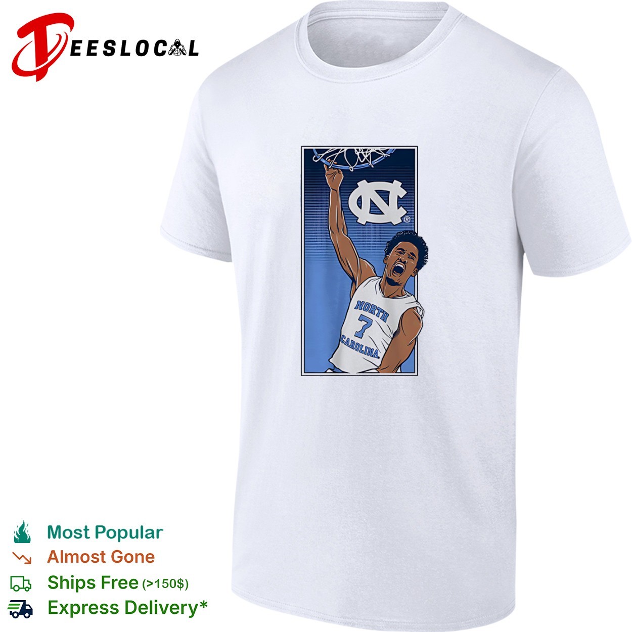 unc dunk shirt