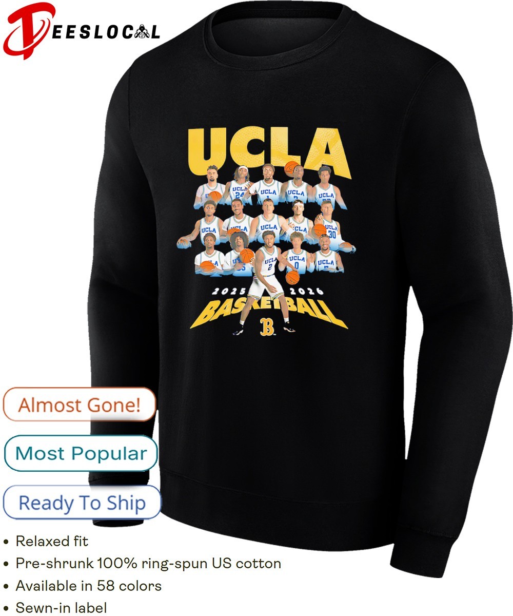 UCLA Bruins men's basketball team 2025 2026 shirt, hoodie, sweater