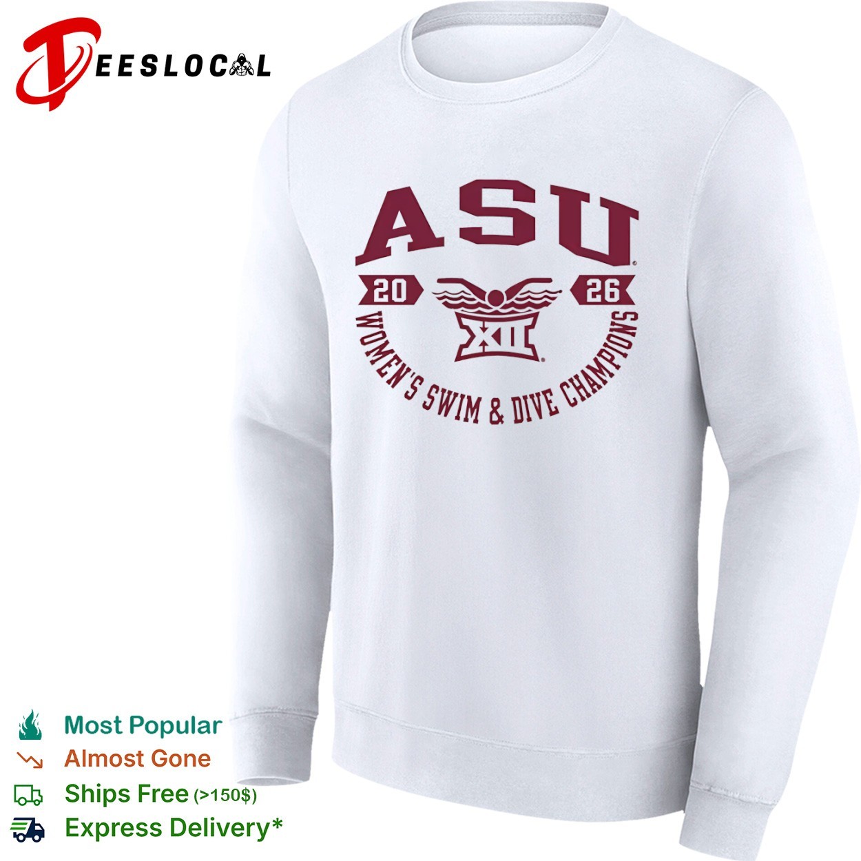 Arizona State Sun Devils Big 12 2026 Women's Swim & Dive Champions