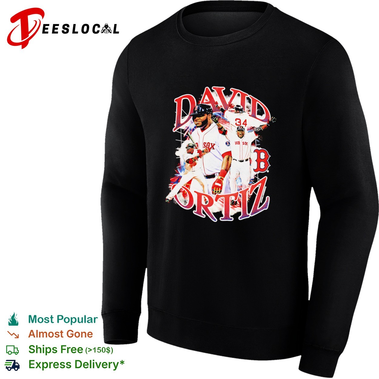 David Ortiz Boston Red Sox Black Legendary Collage shirt, hoodie