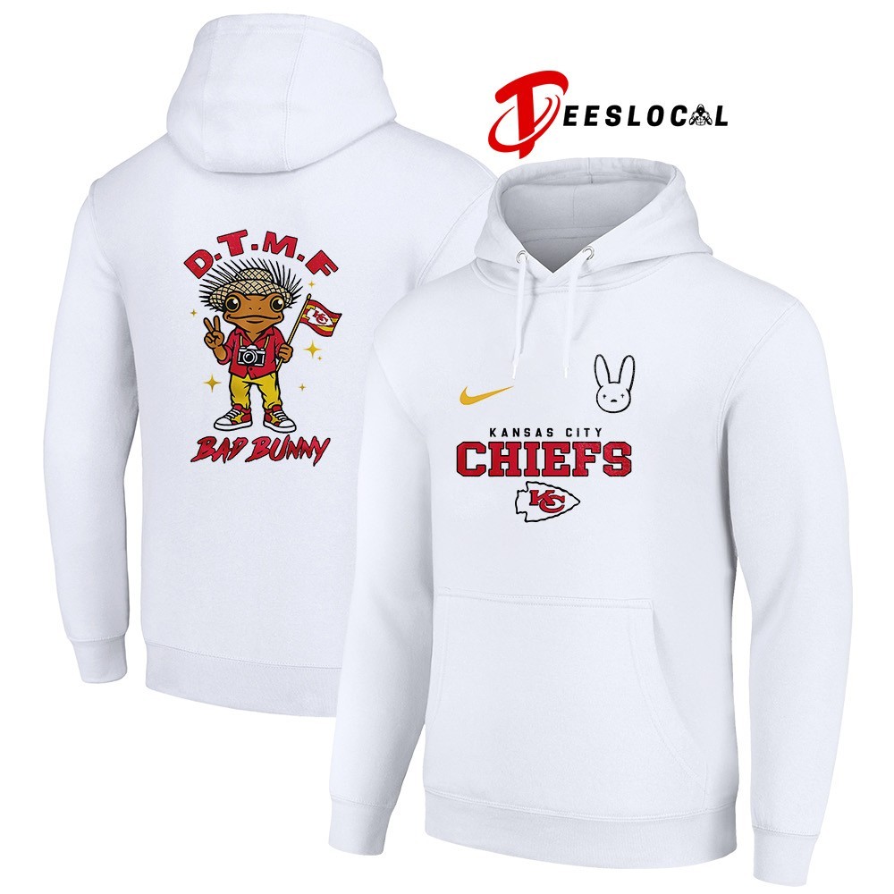 Kansas City Chiefs x Bad Bunny DTMF frog mascot shirt, hoodie