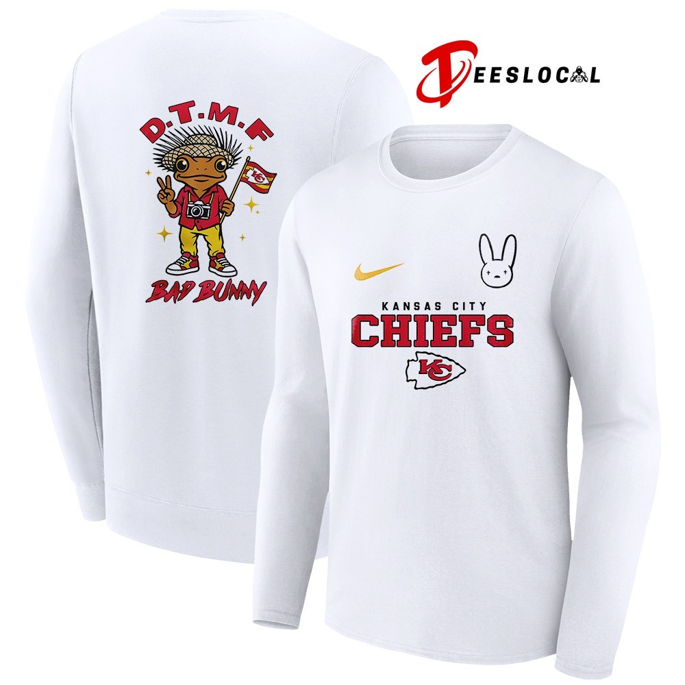 Kansas City Chiefs x Bad Bunny DTMF frog mascot shirt, hoodie