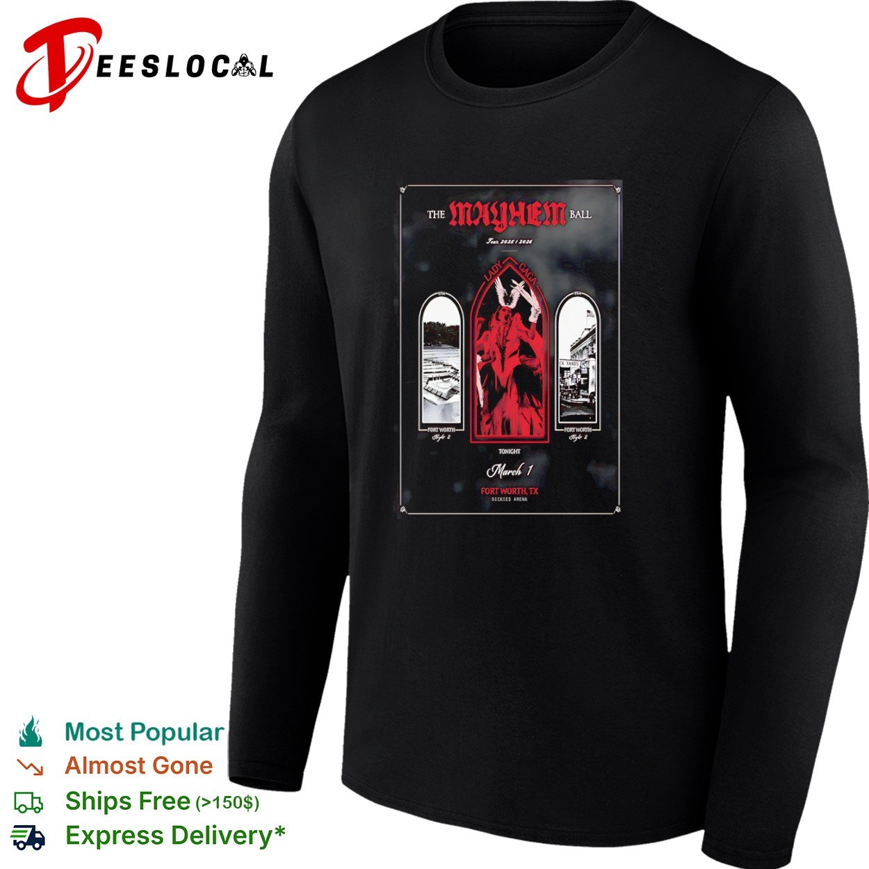 Lady Gaga The Mayhem Ball Tour In Fort Worth TX On Mar 1 2026