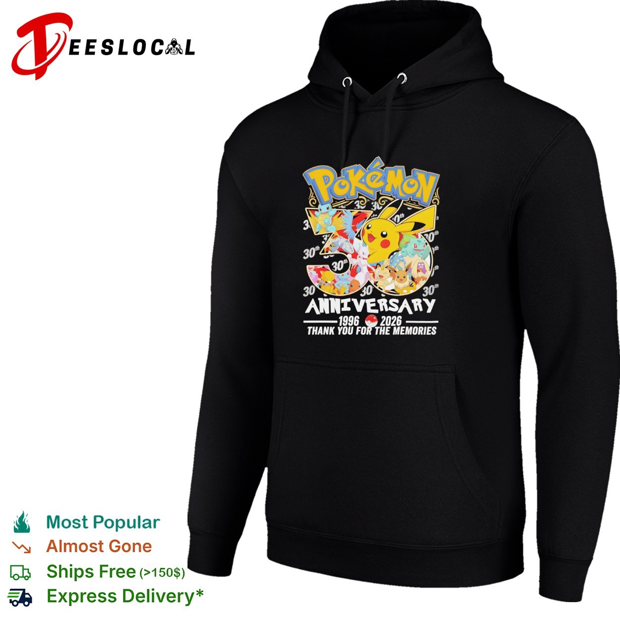 Poke anniversary 1996 2026 thank you for the memories shirt