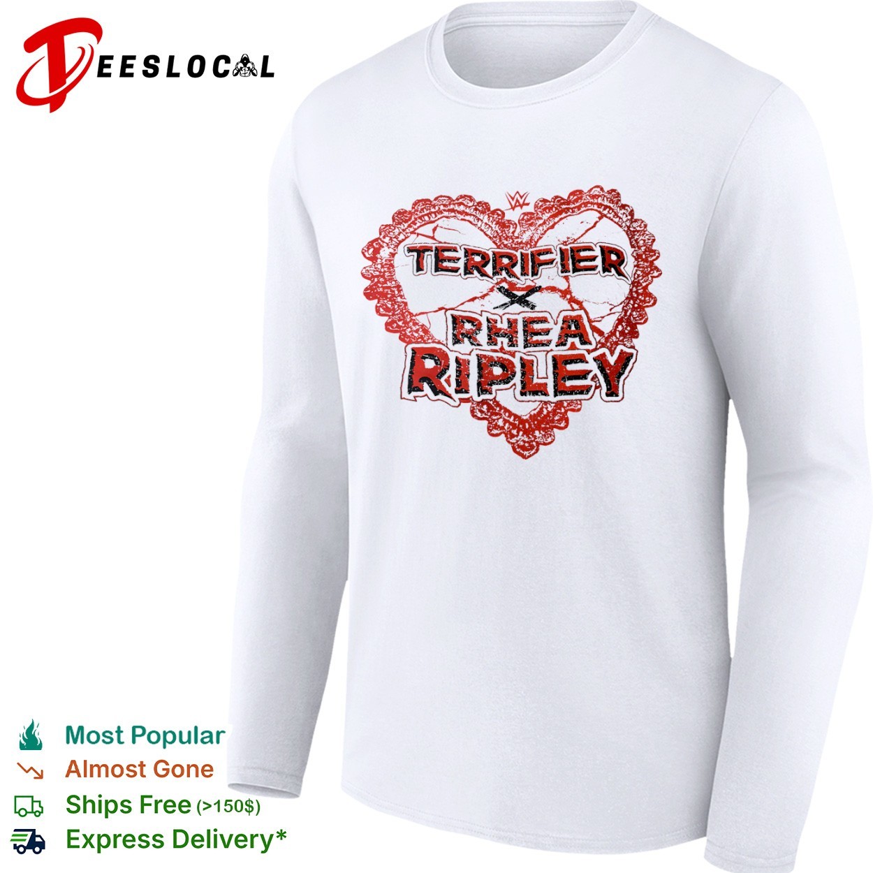 Terrifier x Rhea Ripley Valentine shirt, hoodie, sweater, long