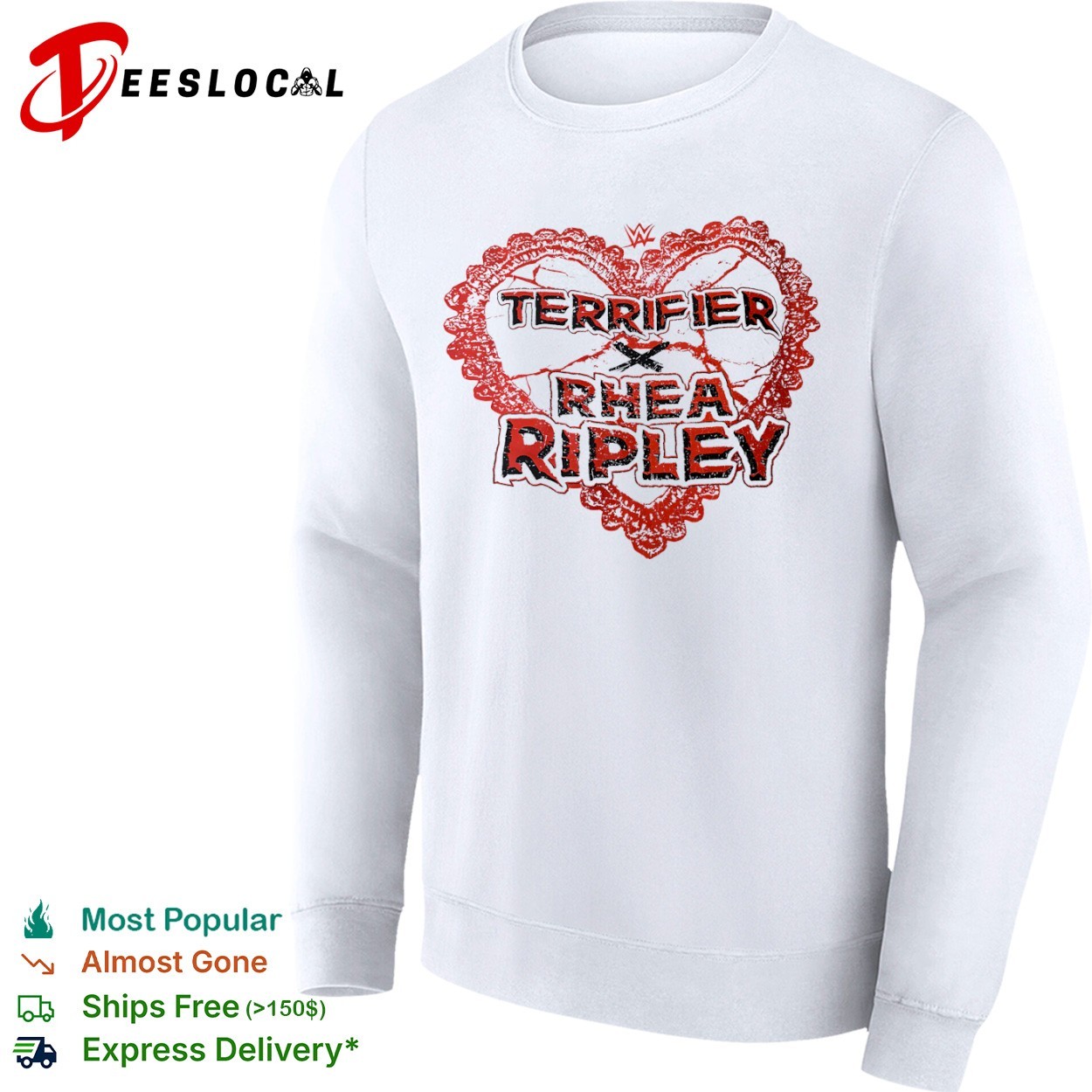 Terrifier x Rhea Ripley Valentine shirt, hoodie, sweater, long